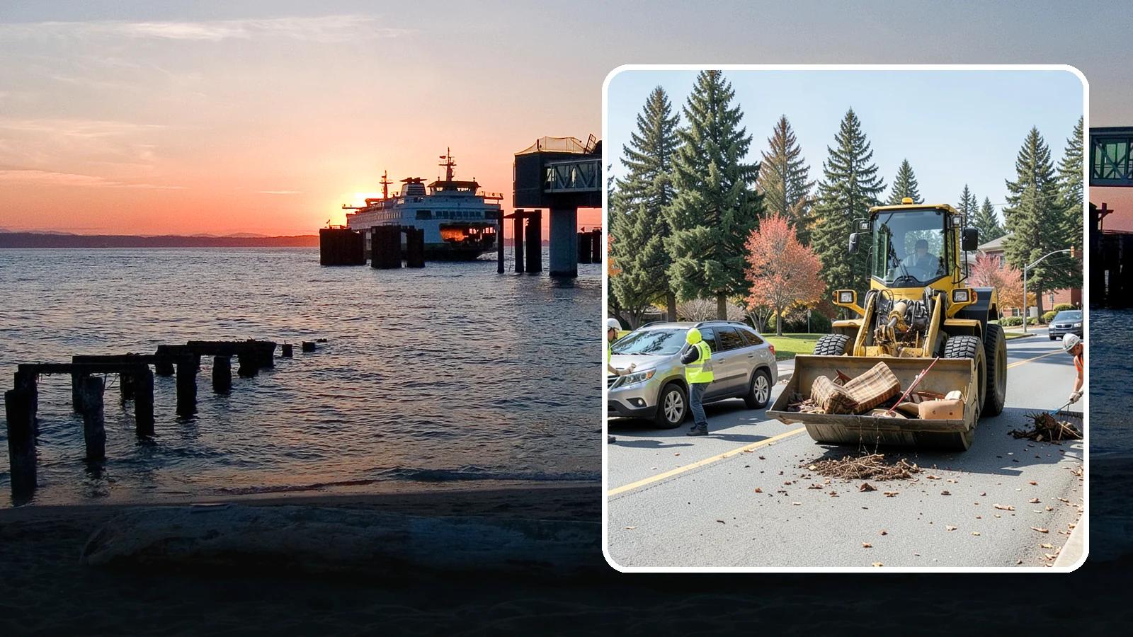 Bulky Item Collection in Edmonds, Snohomish County, WA - Scheduled or on-call removal of oversized items dumped or discarded in public areas.