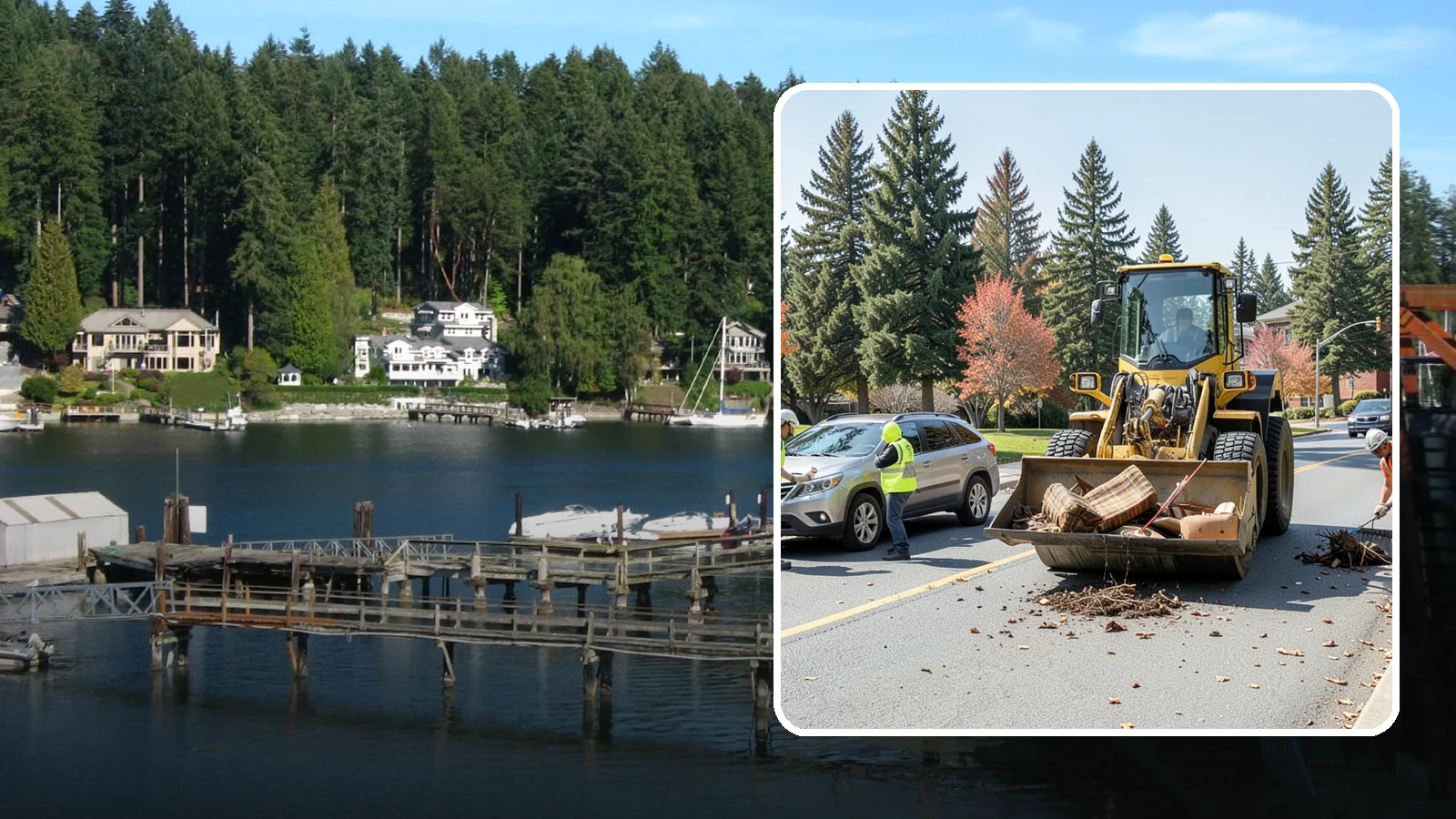 Bulky Item Collection in Gig Harbor, Pierce County, WA - Scheduled or on-call removal of oversized items dumped or discarded in public areas.