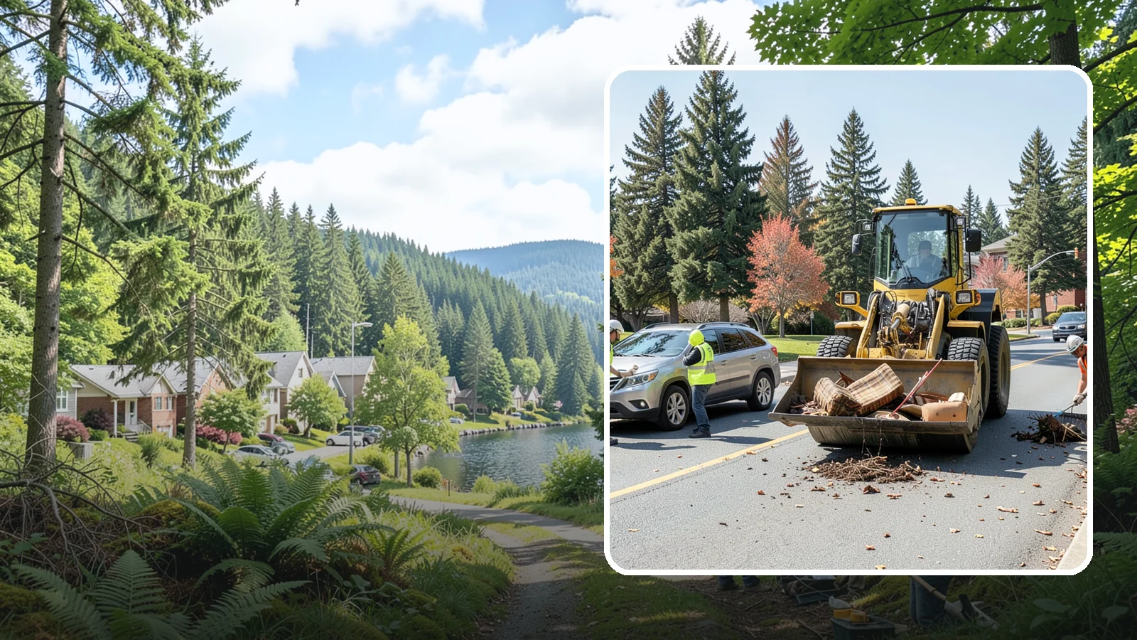 Bulky Item Collection in Lake Forest Park, King County, WA - Scheduled or on-call removal of oversized items dumped or discarded in public areas.