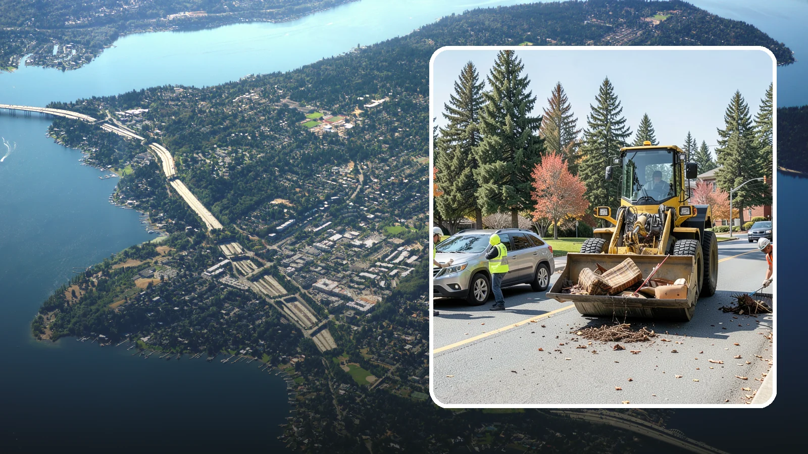 Bulky Item Collection in Mercer Island, King County, WA - Scheduled or on-call removal of oversized items dumped or discarded in public areas.