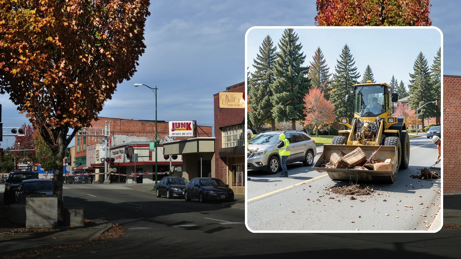 Bulky Item Collection in Puyallup, Pierce County, WA - Scheduled or on-call removal of oversized items dumped or discarded in public areas.