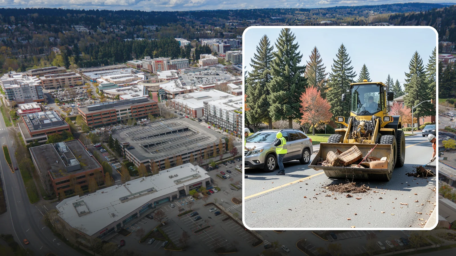 Bulky Item Collection in Redmond, King County, WA - Scheduled or on-call removal of oversized items dumped or discarded in public areas.