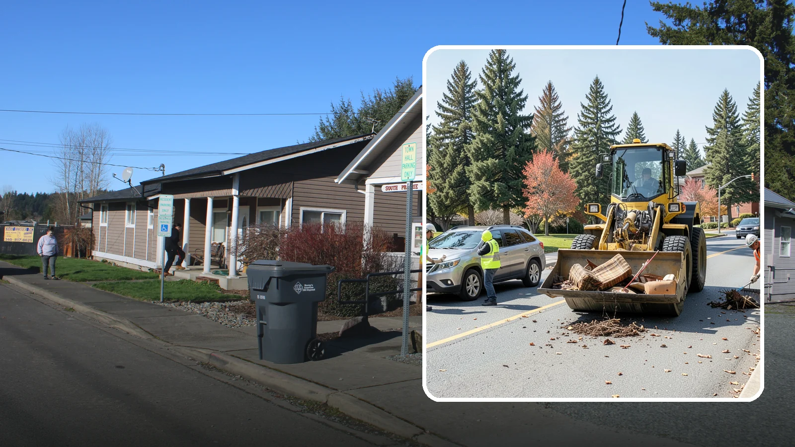 Bulky Item Collection in South Prairie, Pierce County, WA - Scheduled or on-call removal of oversized items dumped or discarded in public areas.