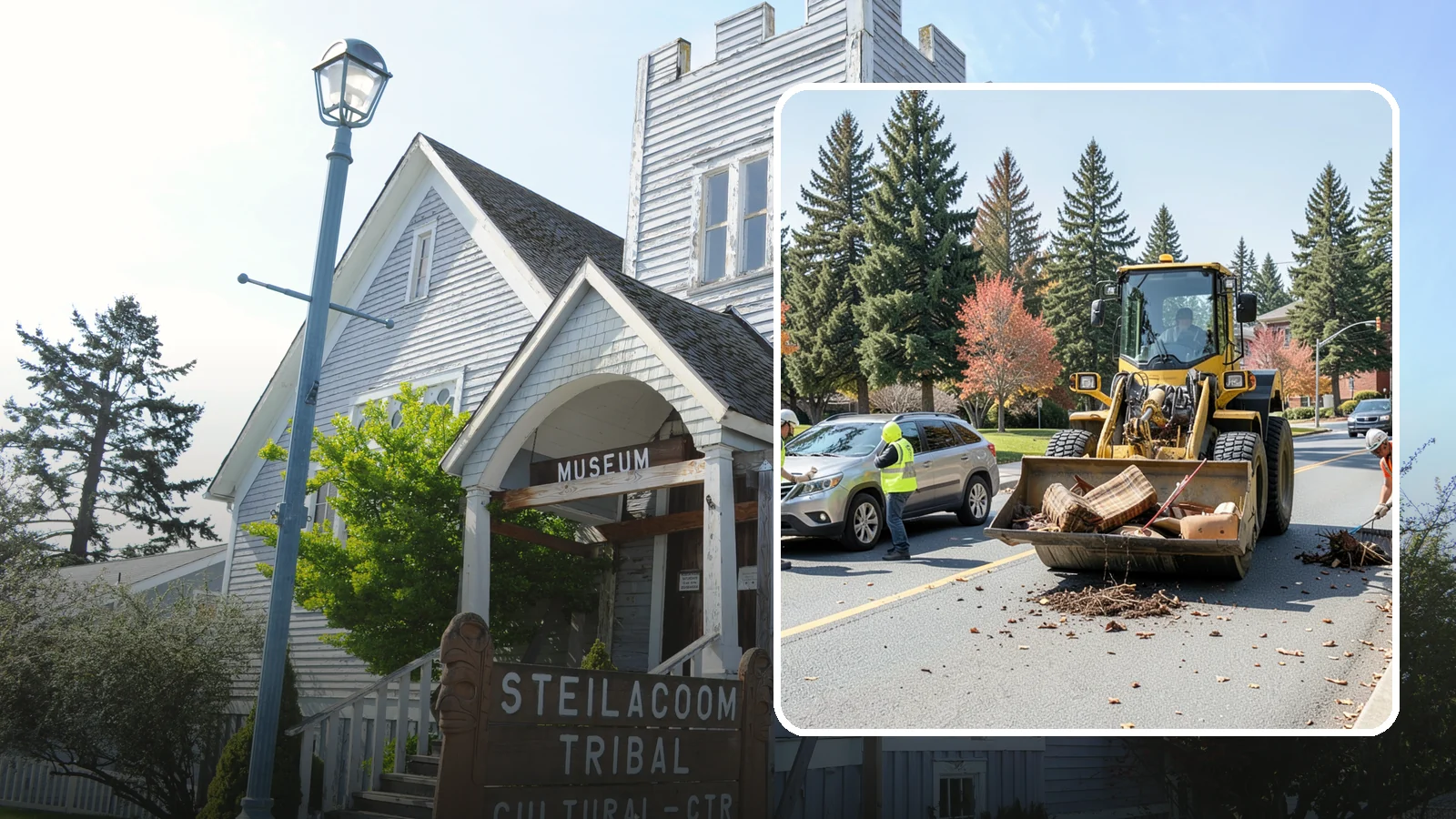Bulky Item Collection in Steilacoom, Pierce County, WA - Scheduled or on-call removal of oversized items dumped or discarded in public areas.