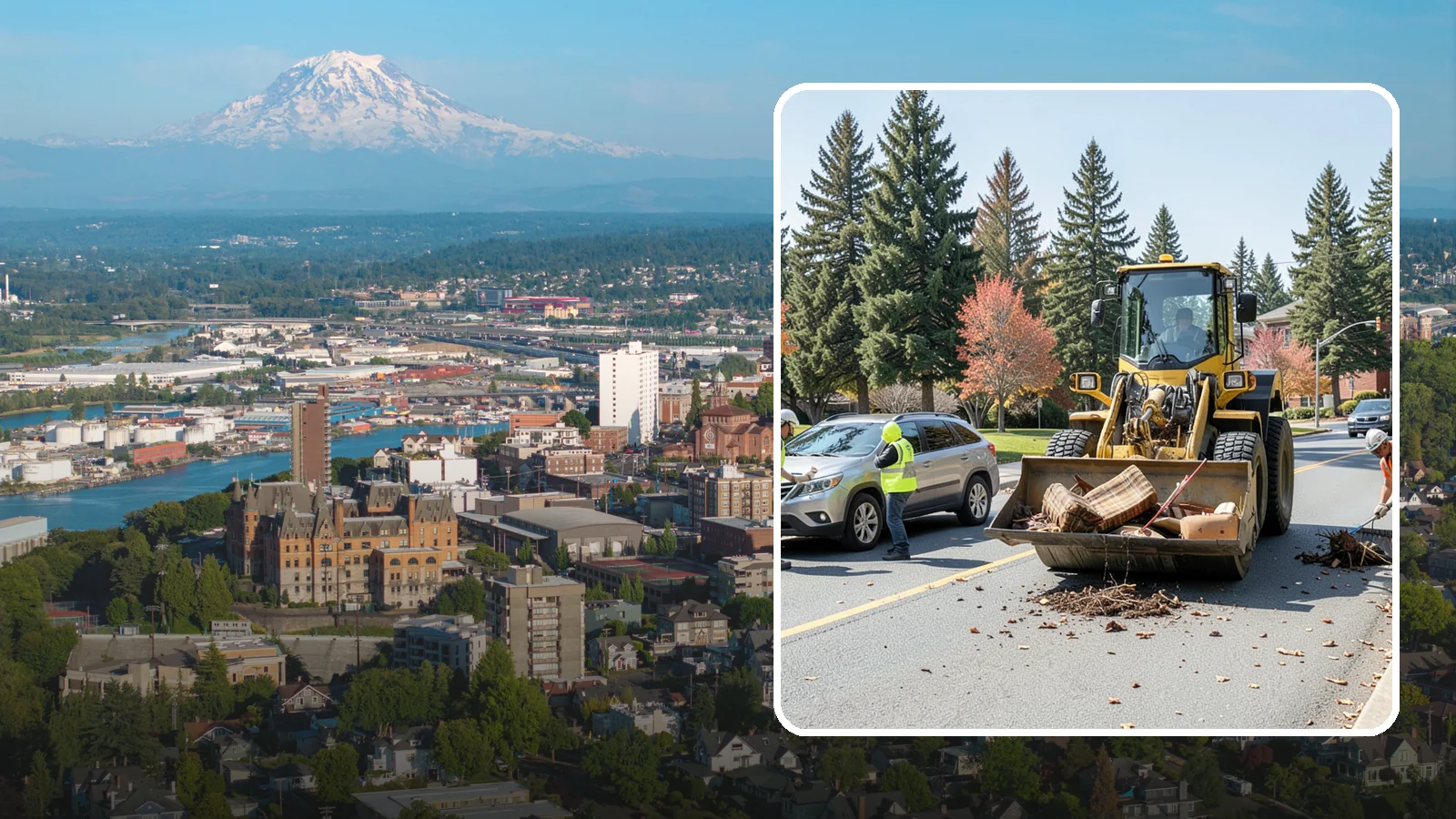 Bulky Item Collection in Tacoma, Pierce County, WA - Scheduled or on-call removal of oversized items dumped or discarded in public areas.