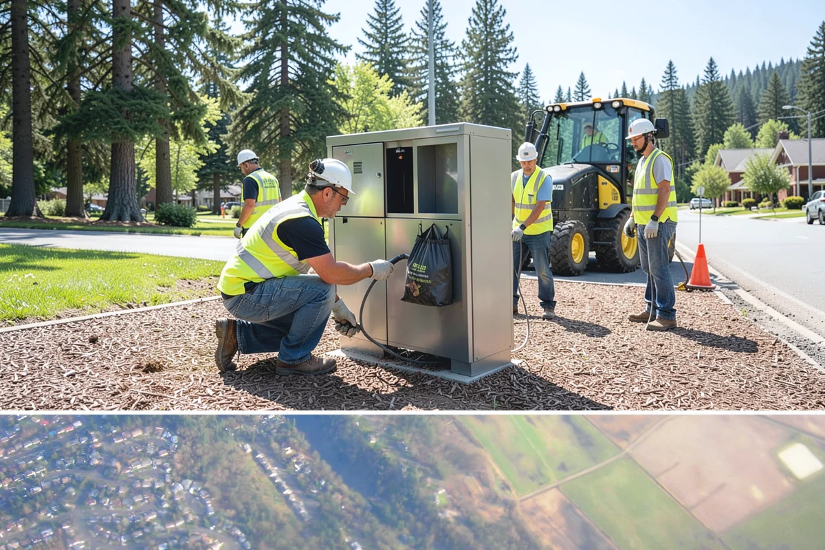 Bulletin Board Installation in Algona, King County, WA - Interior and covered installations proceed year-round