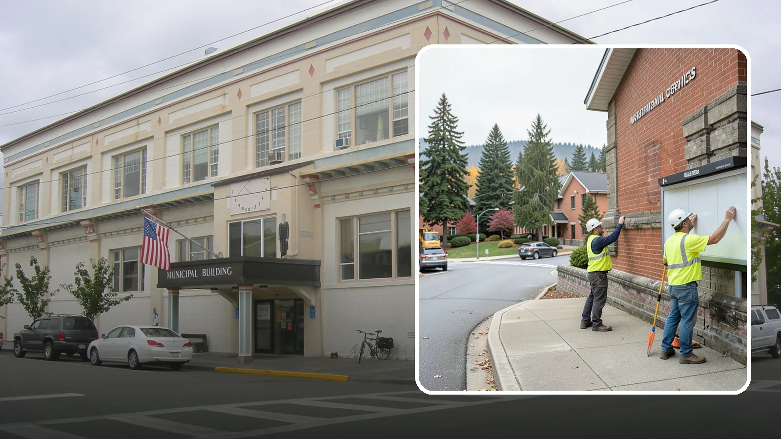 Bulletin Board Installation in Anacortes, Skagit County, WA - We install public bulletin boards and posting cases at civic buildings, parks, and community centers.