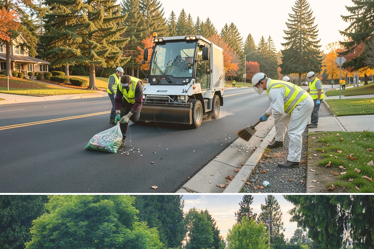 Bulletin Board Installation in Bonney Lake, Pierce County, WA - Interior and covered installations proceed year-round