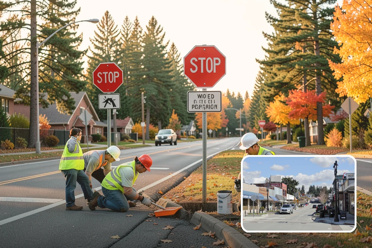Bulletin Board Installation in Bothell, King County, WA - Gives the public a protected, official posting location