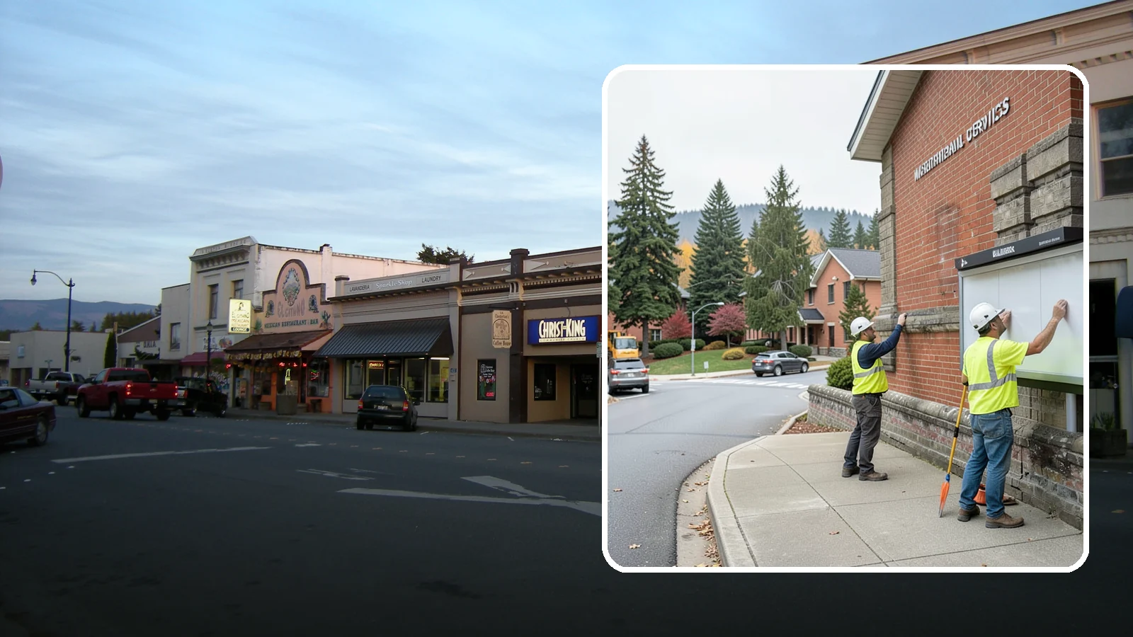 Bulletin Board Installation in Burlington, Skagit County, WA - We install public bulletin boards and posting cases at civic buildings, parks, and community centers.