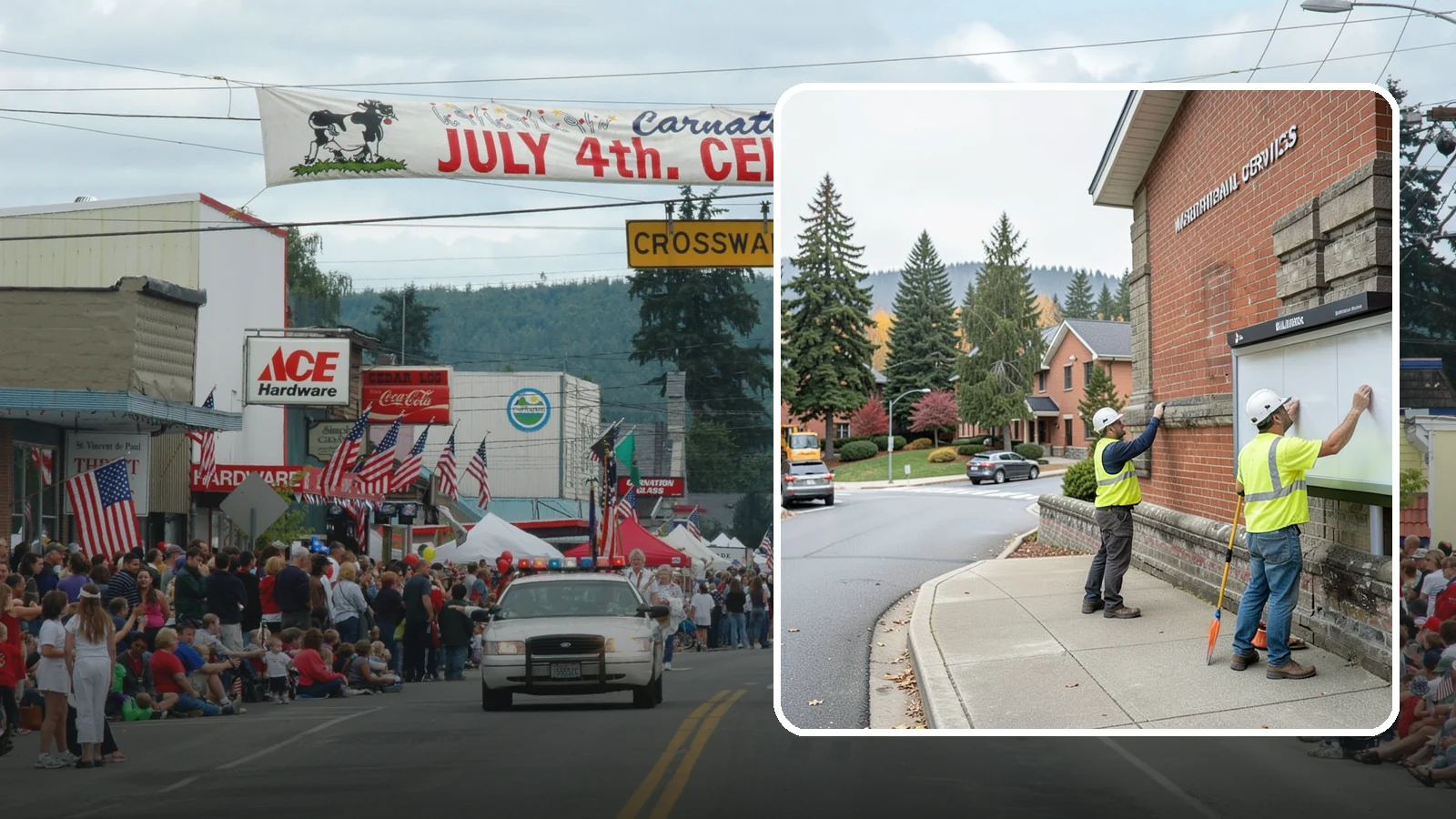 Bulletin Board Installation in Carnation, King County, WA - We install public bulletin boards and posting cases at civic buildings, parks, and community centers.