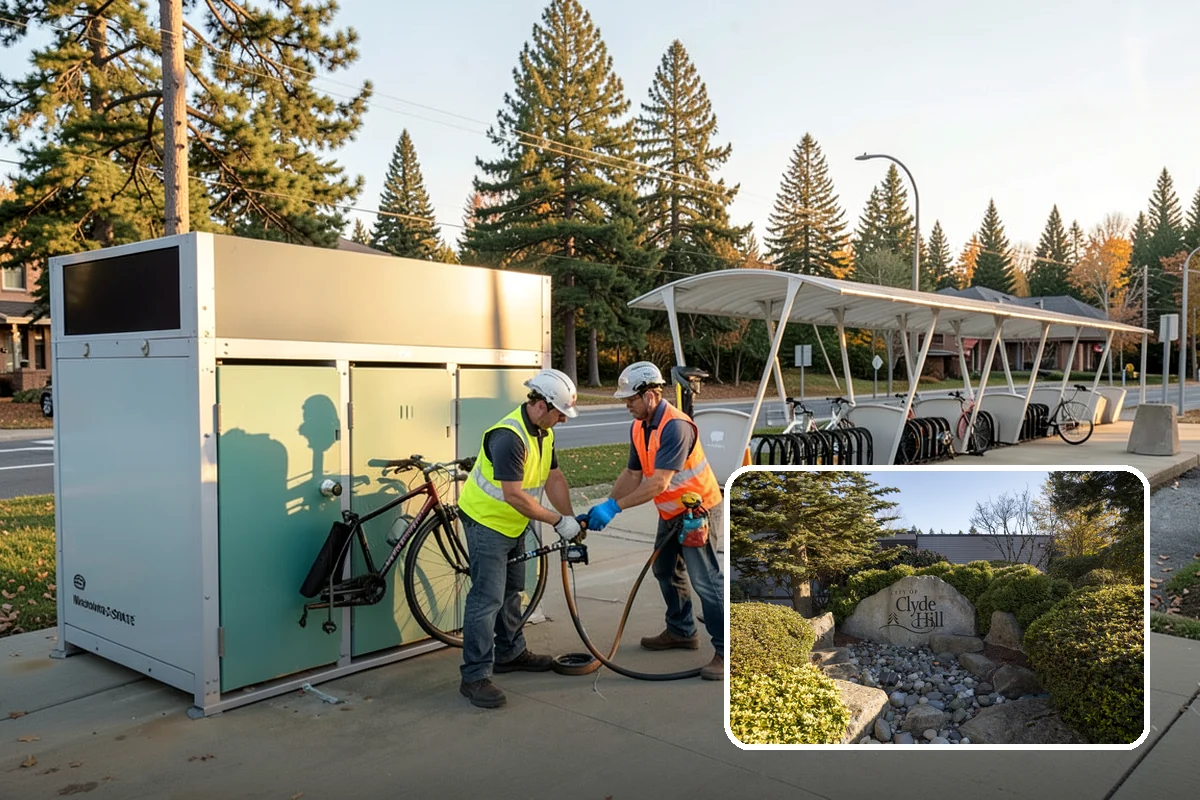 Bulletin Board Installation in Clyde Hill, King County, WA - Gives the public a protected, official posting location