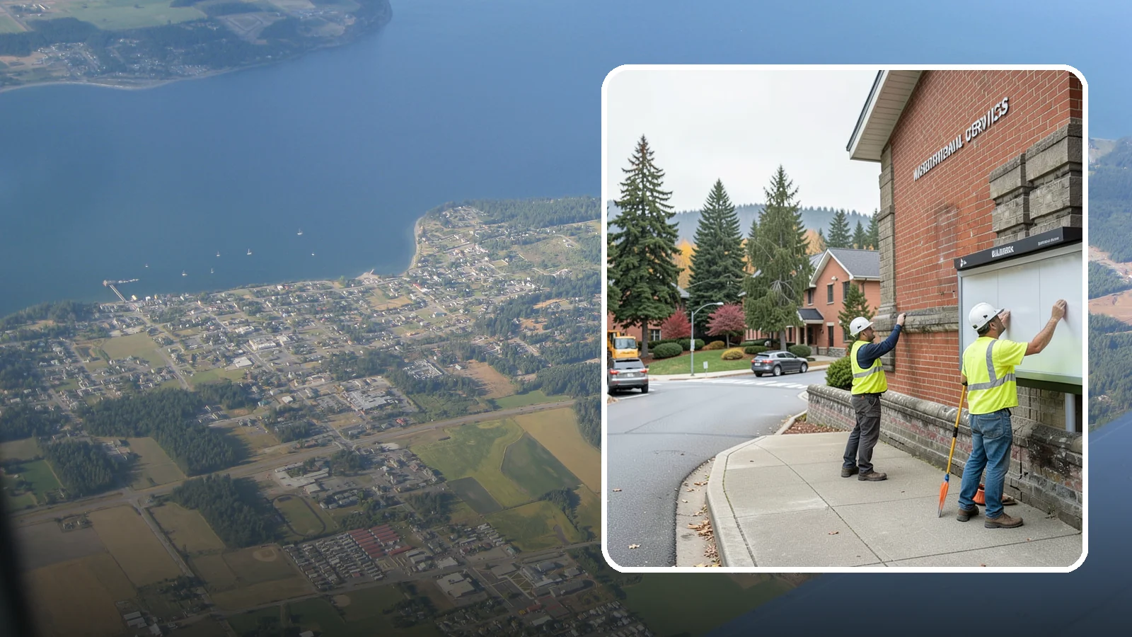Bulletin Board Installation in Coupeville, Island County, WA - We install public bulletin boards and posting cases at civic buildings, parks, and community centers.