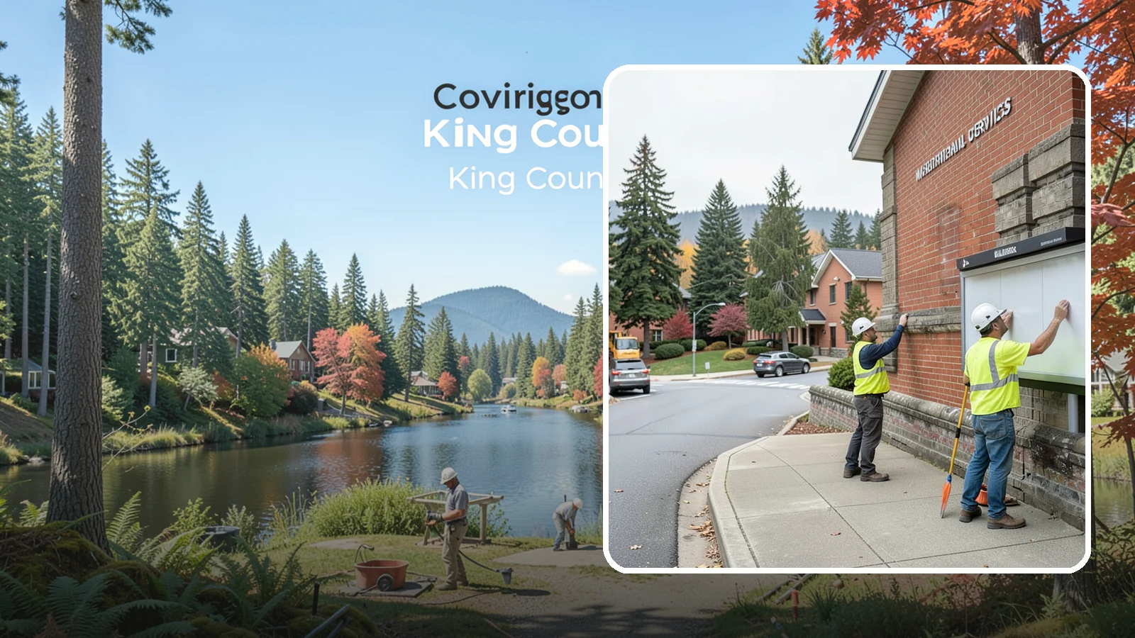 Bulletin Board Installation in Covington, King County, WA - We install public bulletin boards and posting cases at civic buildings, parks, and community centers.