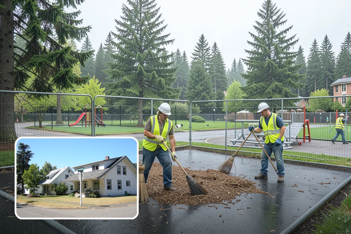Bulletin Board Installation in DuPont, Pierce County, WA - Gives the public a protected, official posting location