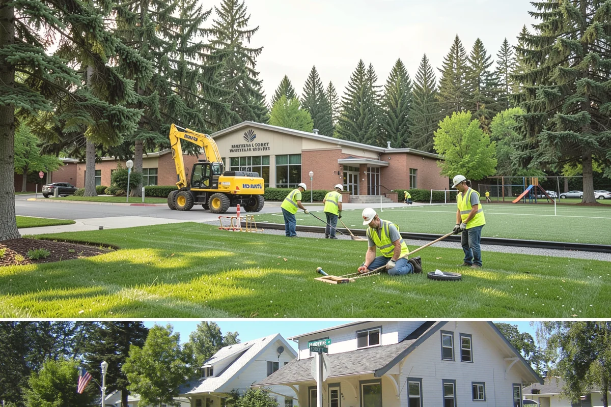 Bulletin Board Installation in DuPont, Pierce County, WA - Interior and covered installations proceed year-round