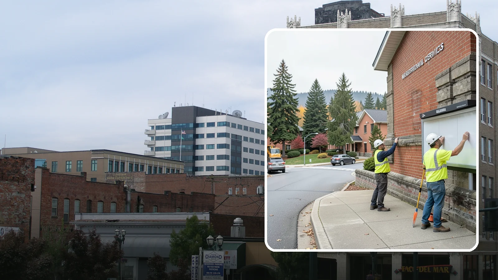 Bulletin Board Installation in Everett, Snohomish County, WA - We install public bulletin boards and posting cases at civic buildings, parks, and community centers.