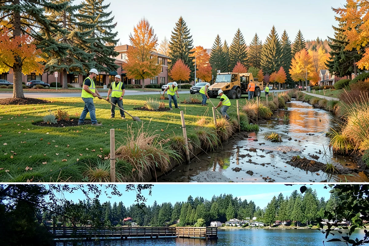 Bulletin Board Installation in Federal Way, King County, WA - Interior and covered installations proceed year-round