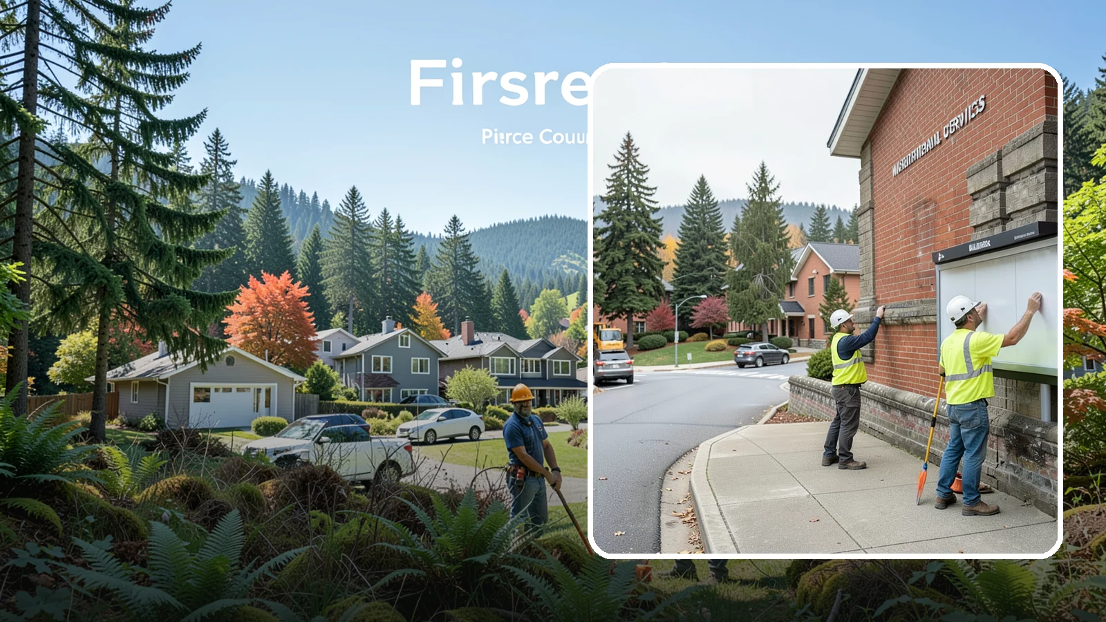 Bulletin Board Installation in Fircrest, Pierce County, WA - We install public bulletin boards and posting cases at civic buildings, parks, and community centers.