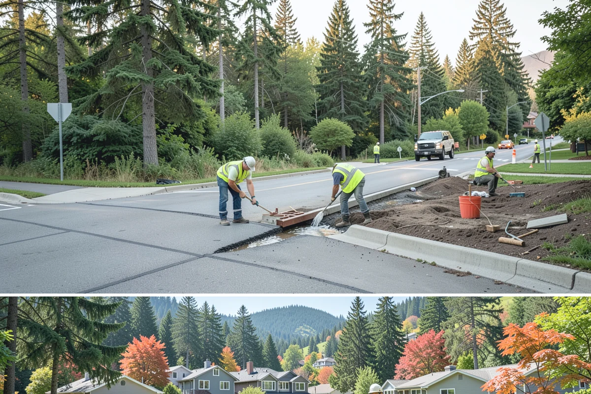 Bulletin Board Installation in Fircrest, Pierce County, WA - Interior and covered installations proceed year-round