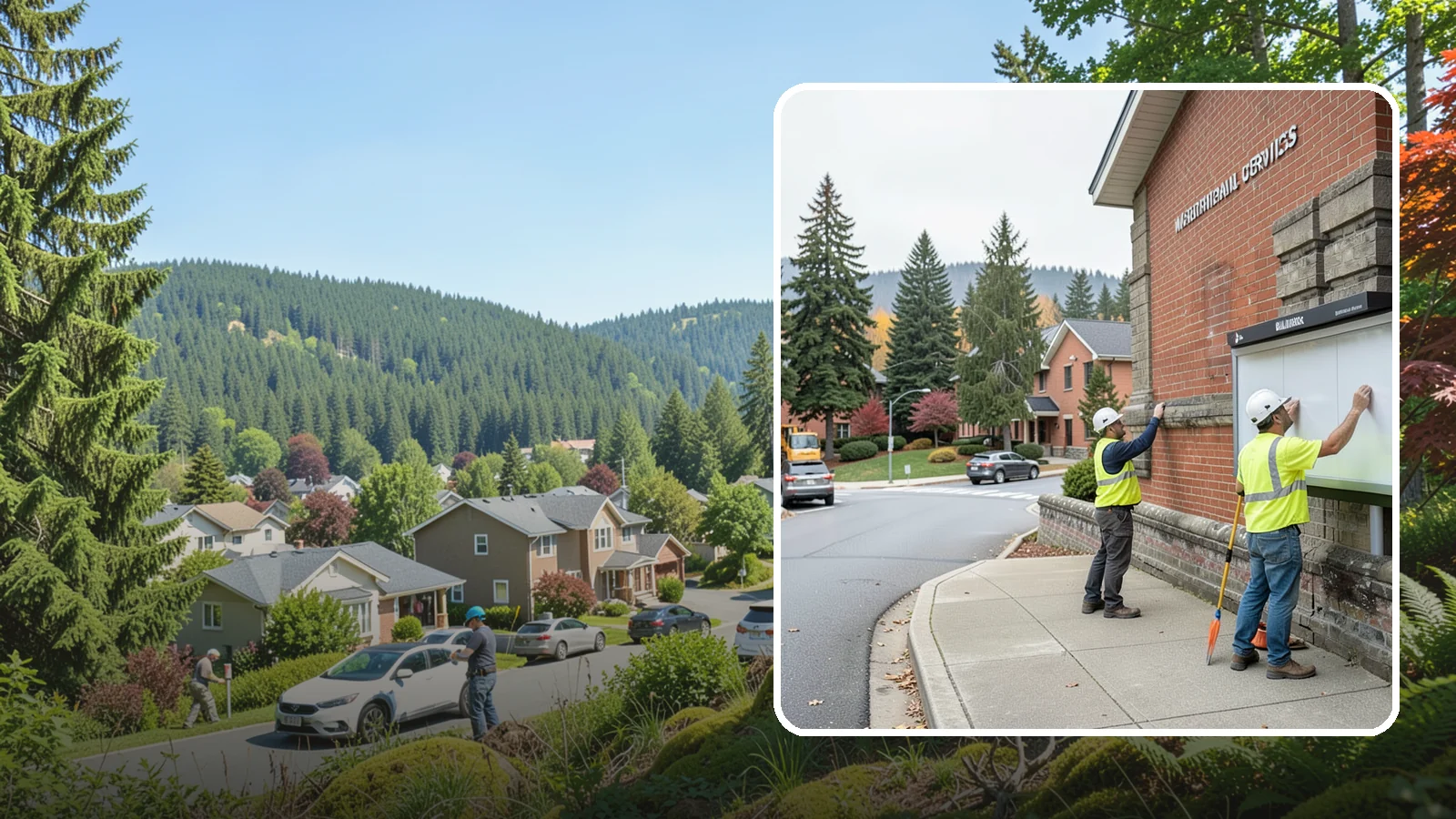 Bulletin Board Installation in Index, Snohomish County, WA - We install public bulletin boards and posting cases at civic buildings, parks, and community centers.