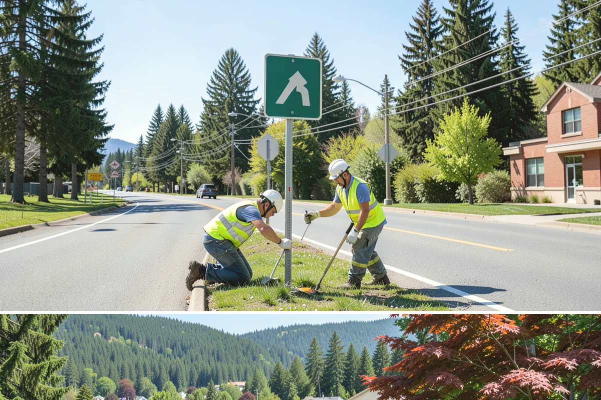 Bulletin Board Installation in Index, Snohomish County, WA - Interior and covered installations proceed year-round