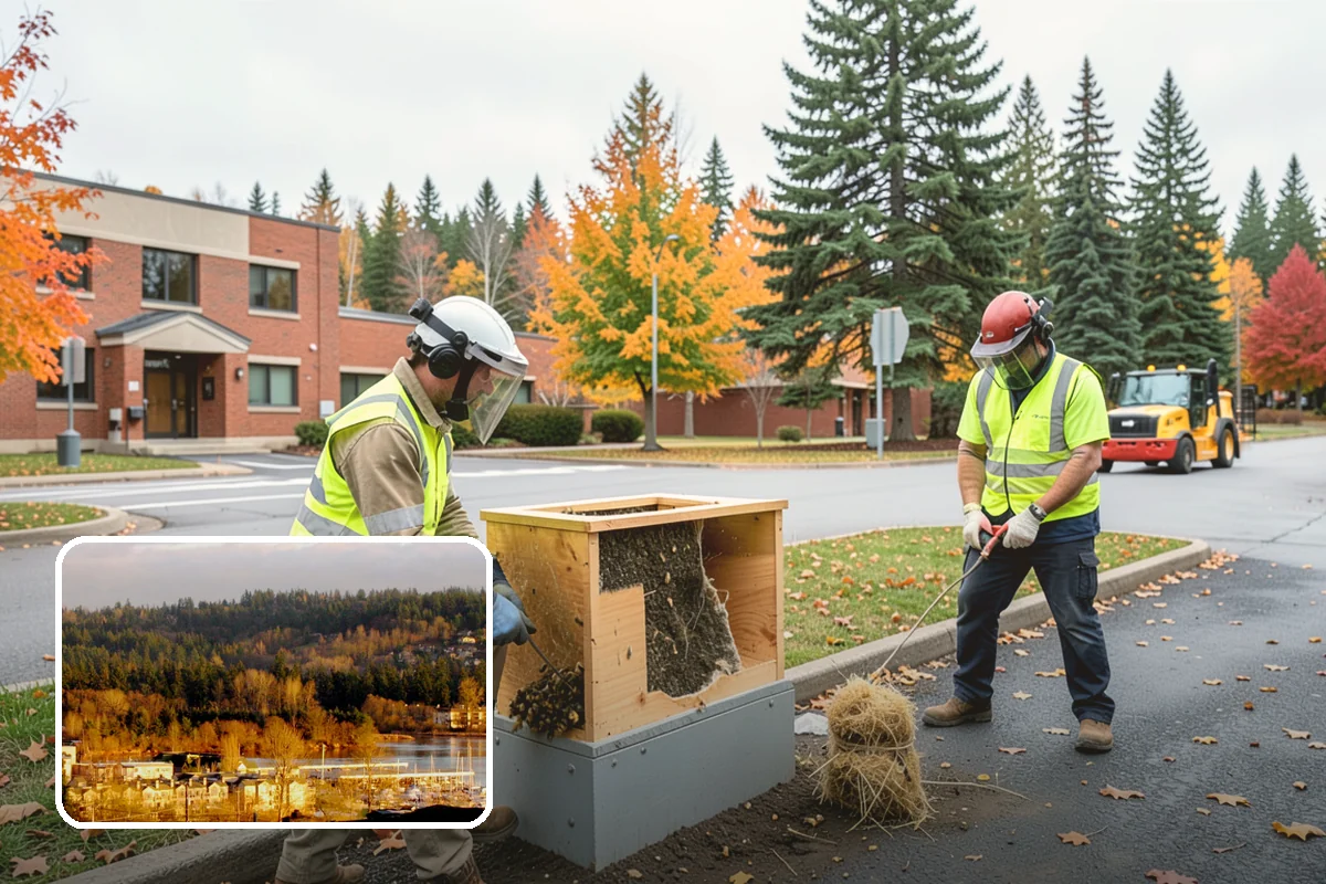 Bulletin Board Installation in Kenmore, King County, WA - Gives the public a protected, official posting location