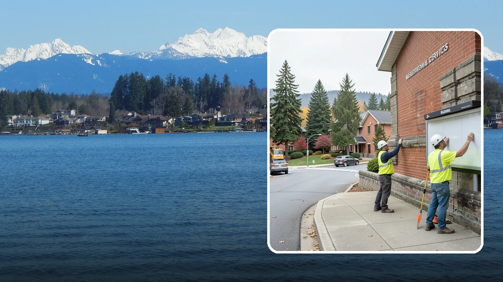 Bulletin Board Installation in Lake Stevens, Snohomish County, WA - We install public bulletin boards and posting cases at civic buildings, parks, and community centers.