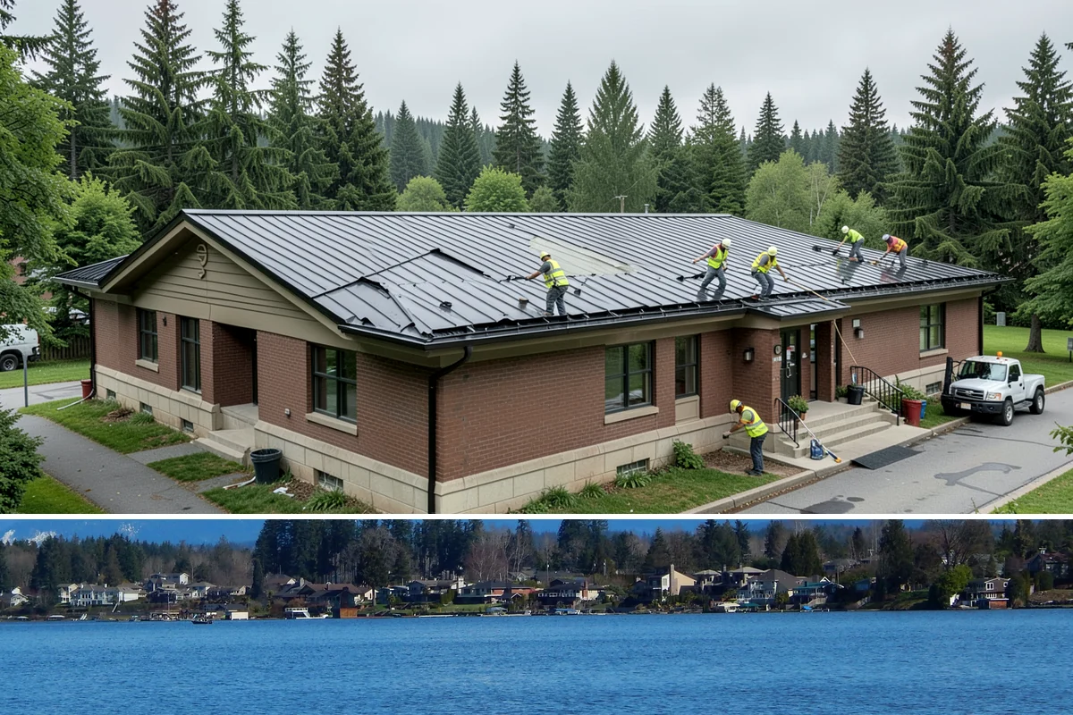 Bulletin Board Installation in Lake Stevens, Snohomish County, WA - Interior and covered installations proceed year-round