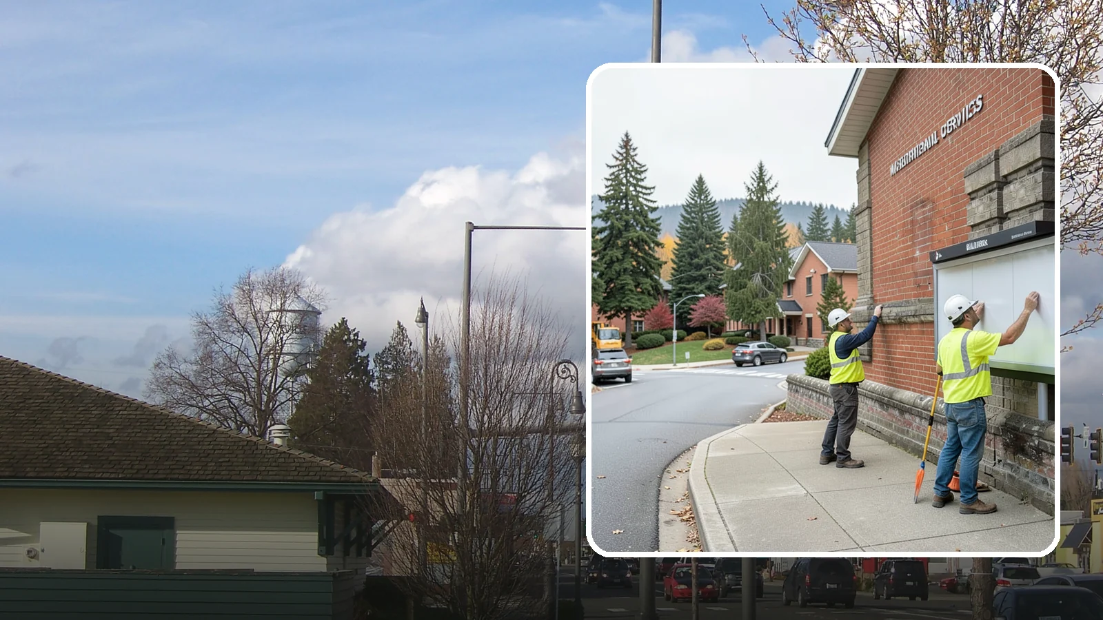 Bulletin Board Installation in Marysville, Snohomish County, WA - We install public bulletin boards and posting cases at civic buildings, parks, and community centers.