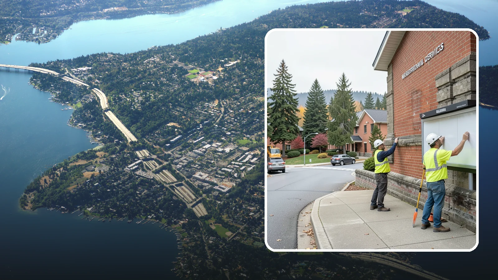 Bulletin Board Installation in Mercer Island, King County, WA - We install public bulletin boards and posting cases at civic buildings, parks, and community centers.