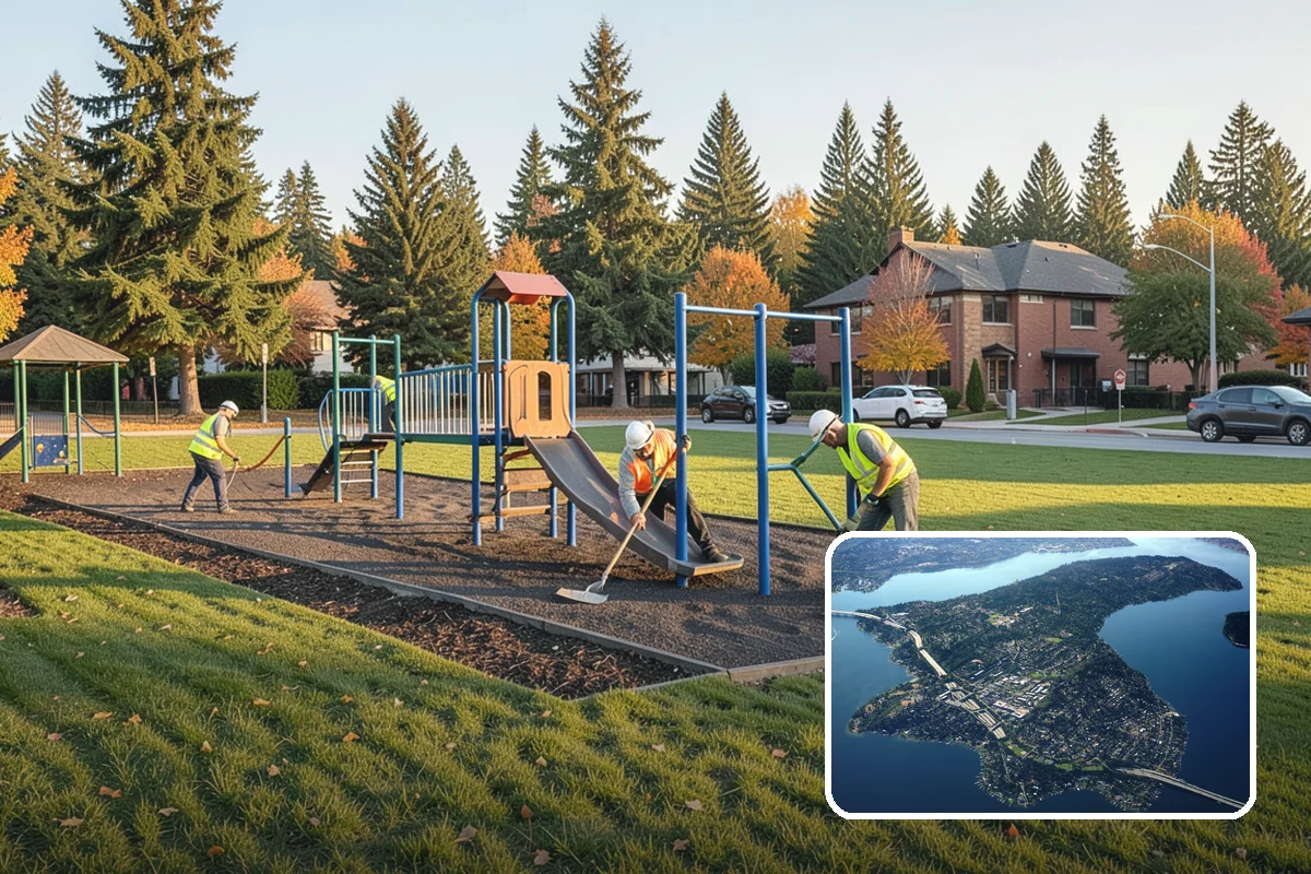 Bulletin Board Installation in Mercer Island, King County, WA - Gives the public a protected, official posting location
