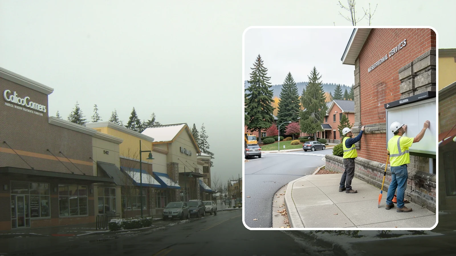 Bulletin Board Installation in Mill Creek, Snohomish County, WA - We install public bulletin boards and posting cases at civic buildings, parks, and community centers.