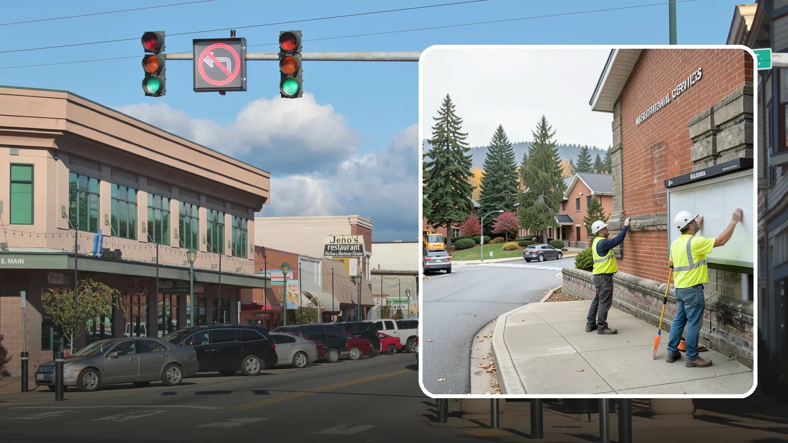 Bulletin Board Installation in Monroe, Snohomish County, WA - We install public bulletin boards and posting cases at civic buildings, parks, and community centers.