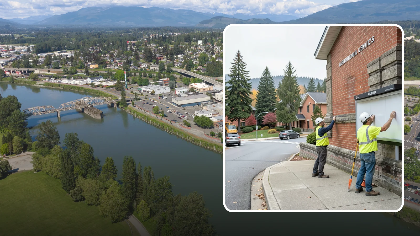 Bulletin Board Installation in Mount Vernon, Skagit County, WA - We install public bulletin boards and posting cases at civic buildings, parks, and community centers.