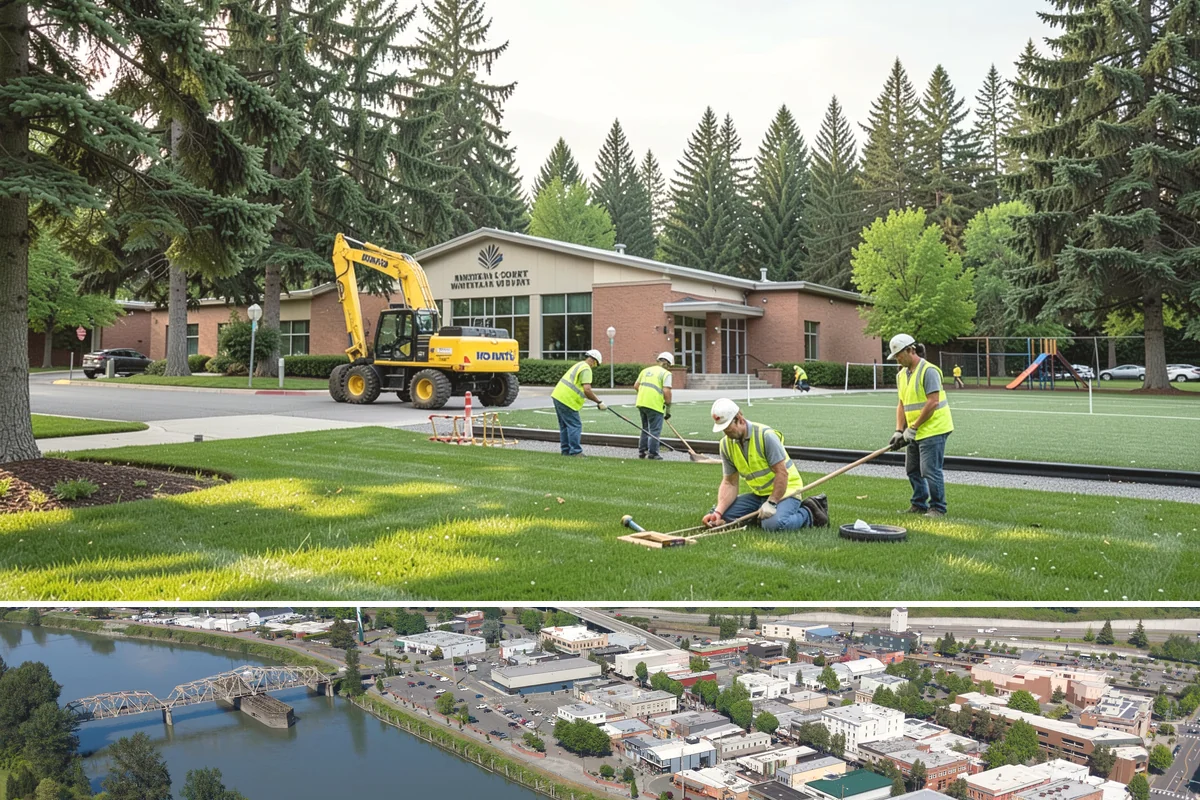 Bulletin Board Installation in Mount Vernon, Skagit County, WA - Interior and covered installations proceed year-round