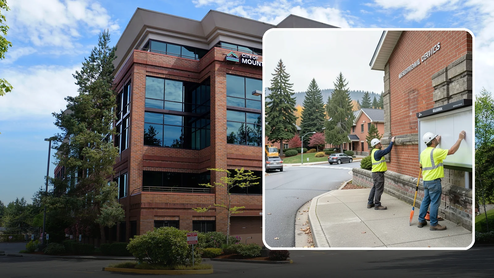 Bulletin Board Installation in Mountlake Terrace, Snohomish County, WA - We install public bulletin boards and posting cases at civic buildings, parks, and community centers.