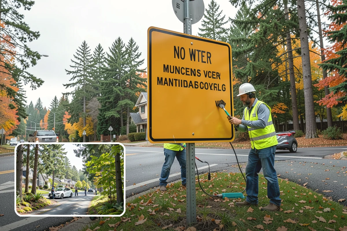 Bulletin Board Installation in Normandy Park, King County, WA - Gives the public a protected, official posting location