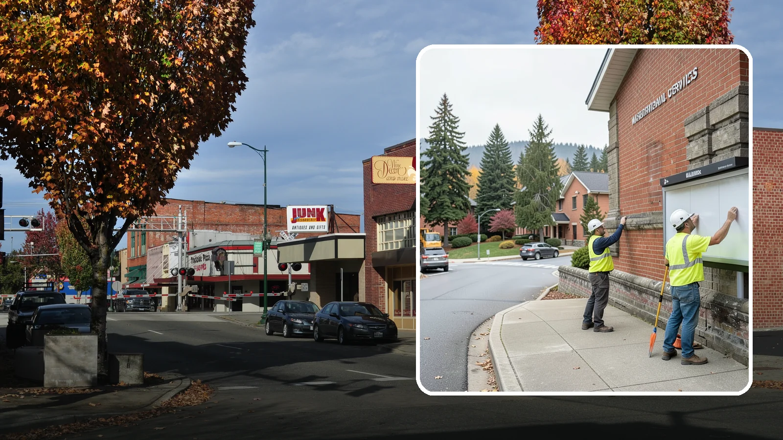 Bulletin Board Installation in Puyallup, Pierce County, WA - We install public bulletin boards and posting cases at civic buildings, parks, and community centers.