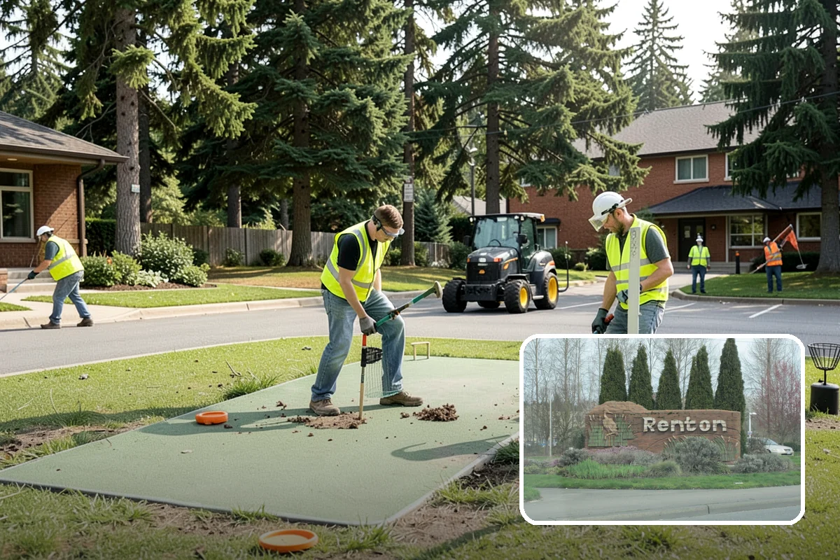 Bulletin Board Installation in Renton, King County, WA - Gives the public a protected, official posting location