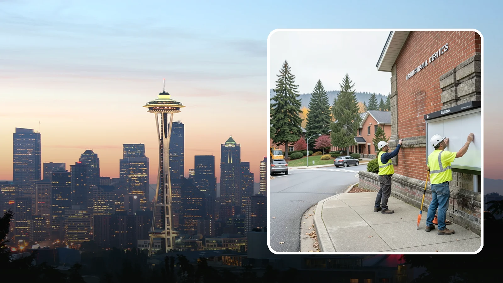 Bulletin Board Installation in Seattle, King County, WA - We install public bulletin boards and posting cases at civic buildings, parks, and community centers.