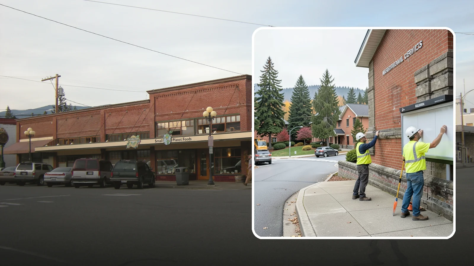 Bulletin Board Installation in Sedro-Woolley, Skagit County, WA - We install public bulletin boards and posting cases at civic buildings, parks, and community centers.