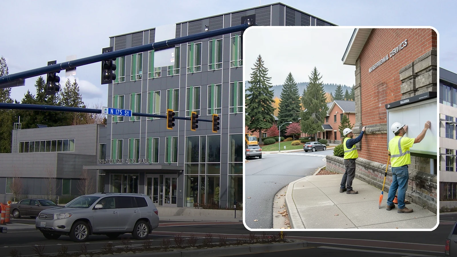 Bulletin Board Installation in Shoreline, King County, WA - We install public bulletin boards and posting cases at civic buildings, parks, and community centers.