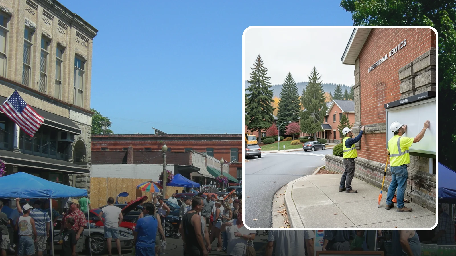 Bulletin Board Installation in Snohomish, Snohomish County, WA - We install public bulletin boards and posting cases at civic buildings, parks, and community centers.