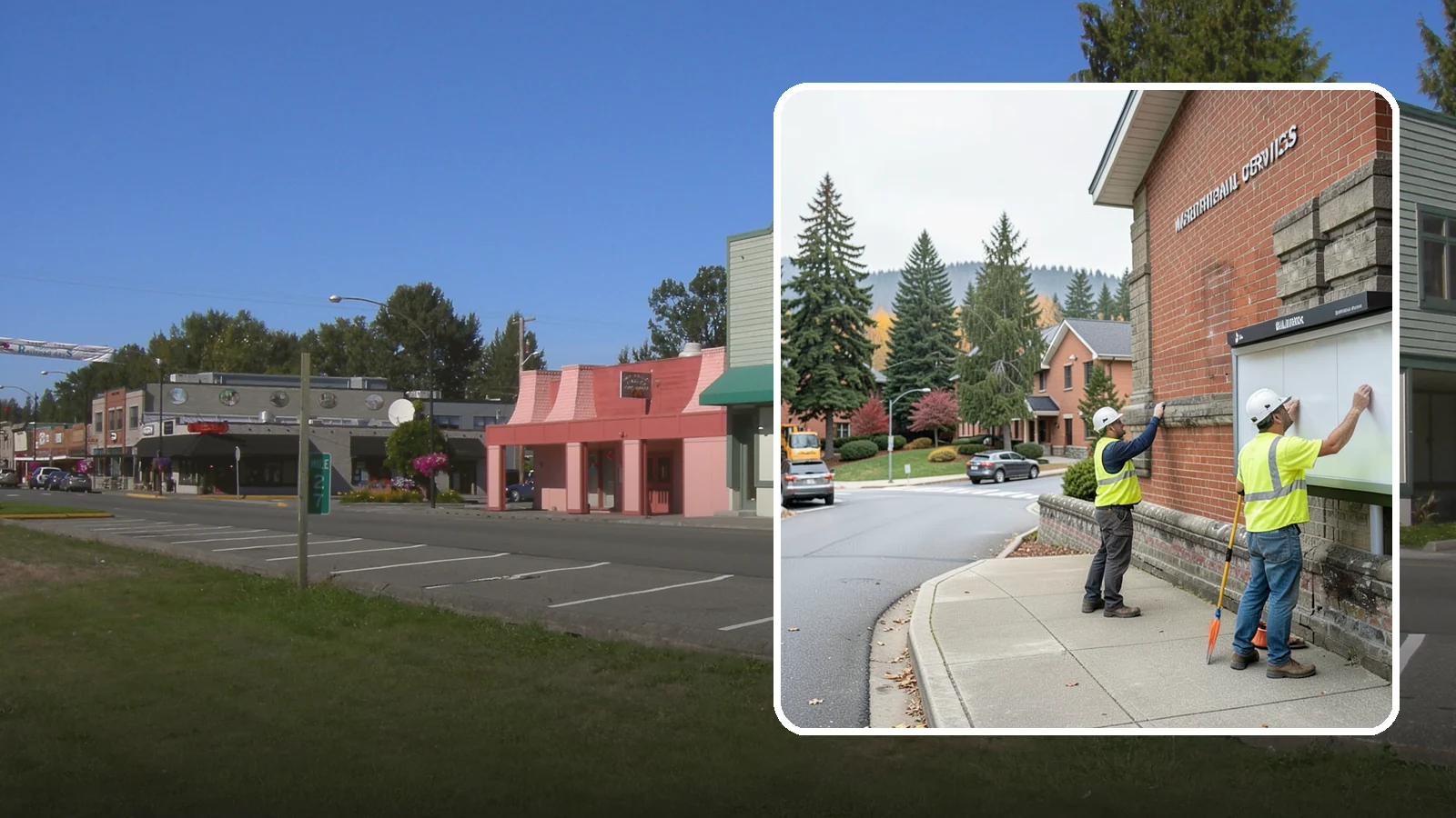 Bulletin Board Installation in Snoqualmie, King County, WA - We install public bulletin boards and posting cases at civic buildings, parks, and community centers.