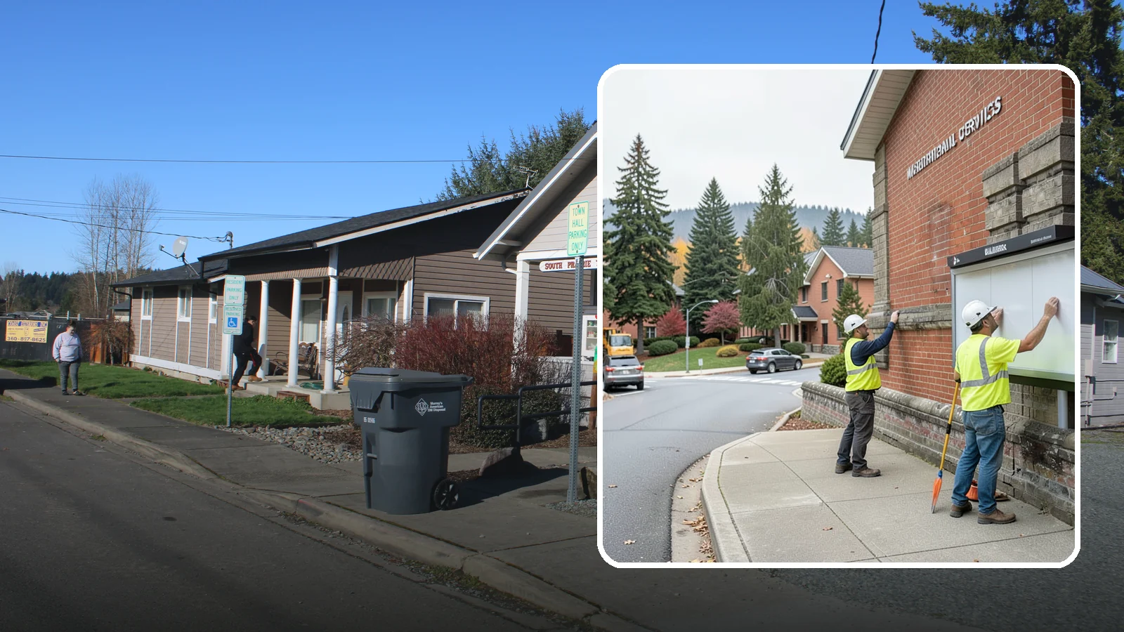 Bulletin Board Installation in South Prairie, Pierce County, WA - We install public bulletin boards and posting cases at civic buildings, parks, and community centers.
