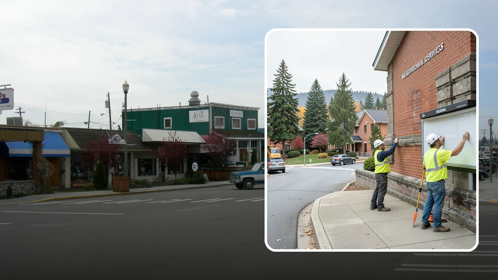Bulletin Board Installation in Stanwood, Snohomish County, WA - We install public bulletin boards and posting cases at civic buildings, parks, and community centers.
