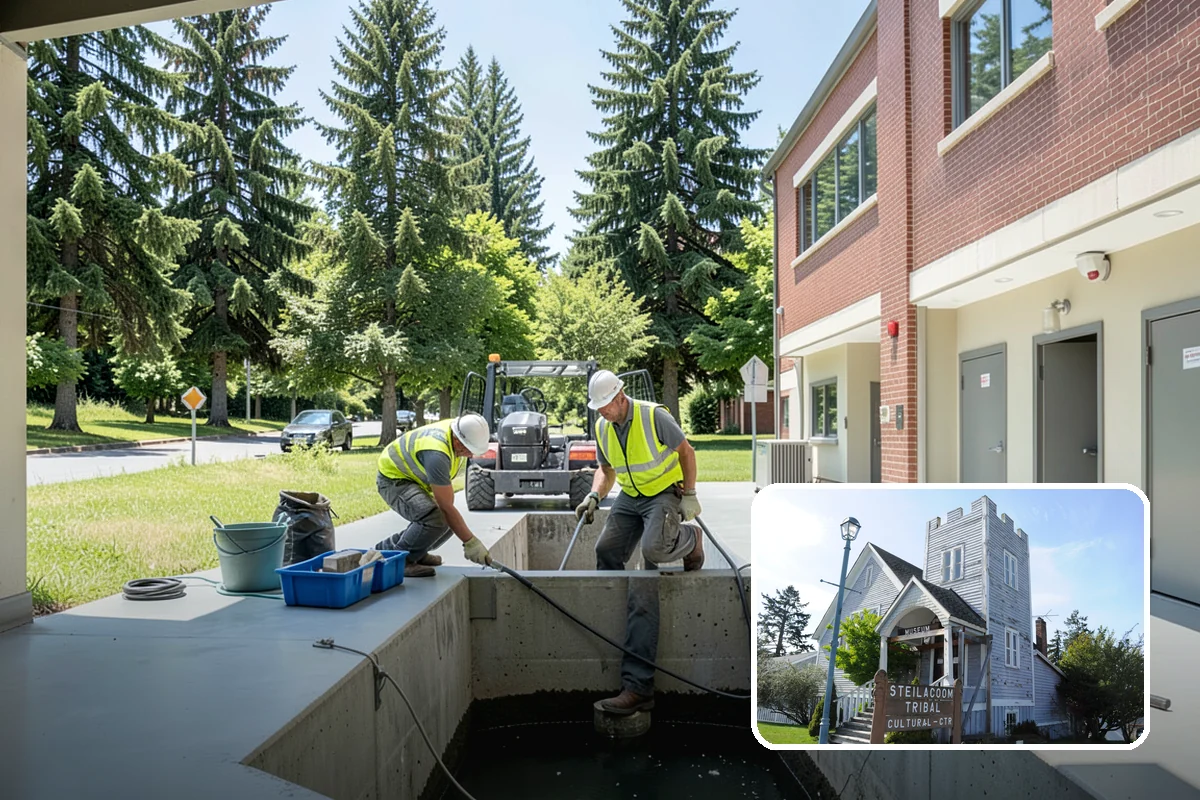 Bulletin Board Installation in Steilacoom, Pierce County, WA - Gives the public a protected, official posting location