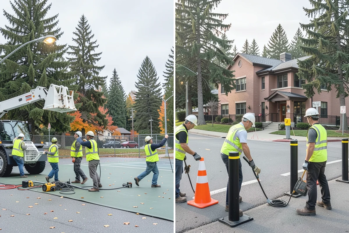 Bulletin Board Installation in Sumner, Pierce County, WA - Confirm case type, size, and mounting location