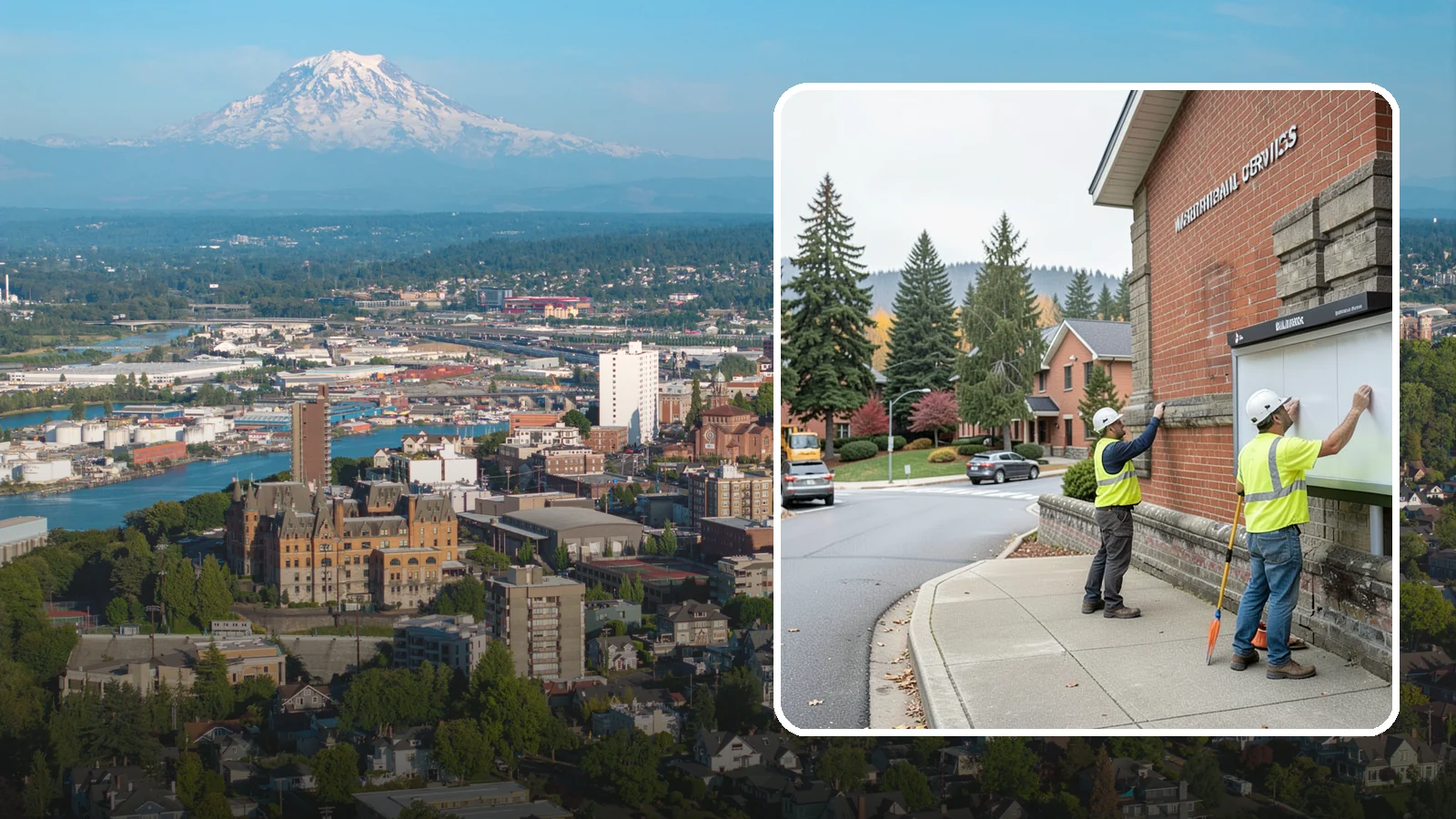 Bulletin Board Installation in Tacoma, Pierce County, WA - We install public bulletin boards and posting cases at civic buildings, parks, and community centers.